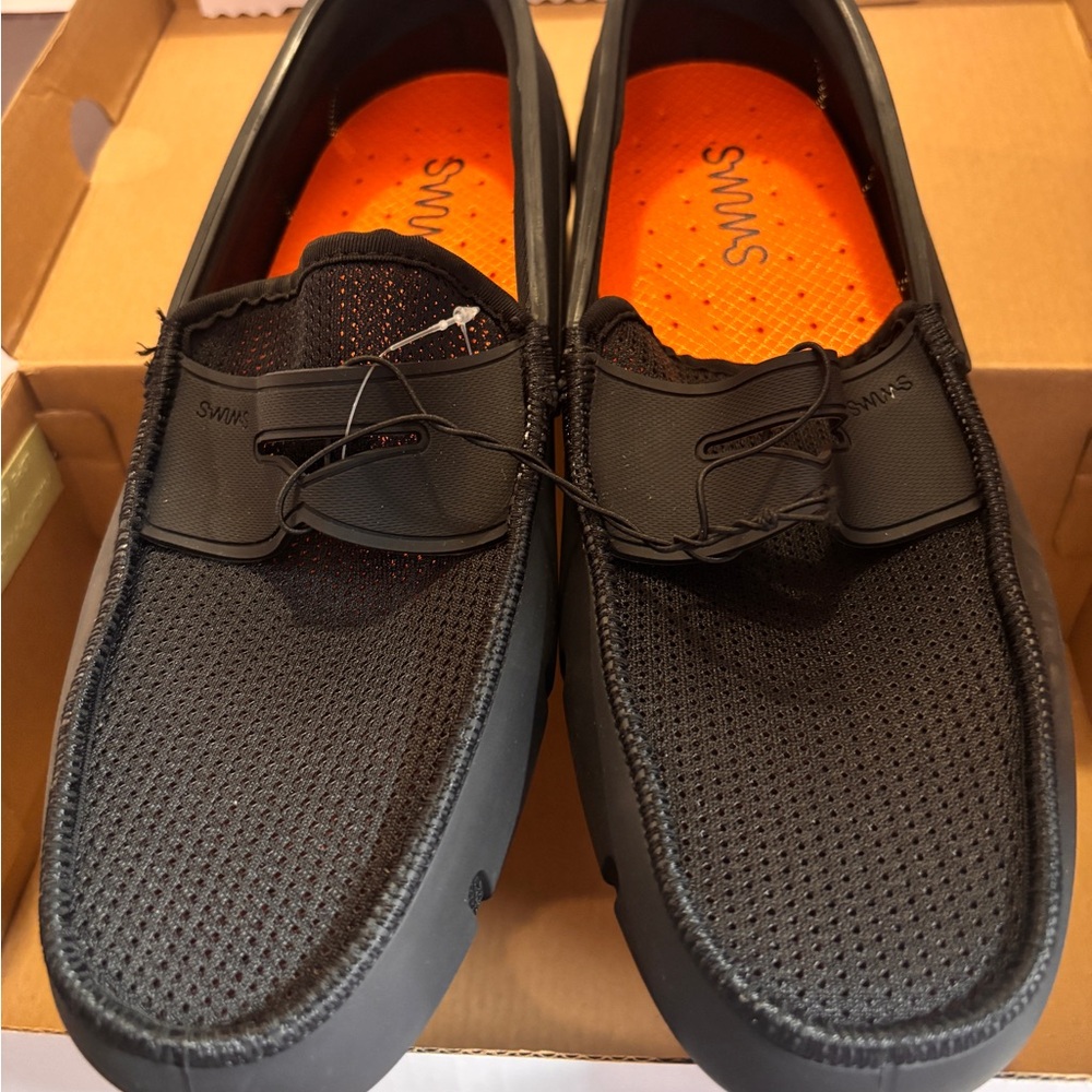 Swims Black Loafers Slip-Ons Comfortable Stylish size 10